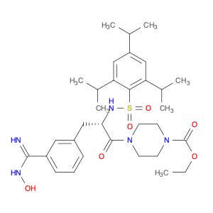 Ethyl (S)-4-(3-(3-(N-hydroxycarbamimidoyl)phenyl)-2-((2,4,6-triisopropylphenyl)sulfonamido)propano…