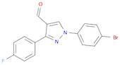 1-(4-BROMOPHENYL)-3-(4-FLUOROPHENYL)-1H-PYRAZOLE-4-CARBALDEHYDE