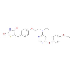 5-(4-(2-((6-(4-Methoxyphenoxy)pyrimidin-4-yl)(methyl)amino)ethoxy)benzyl)thiazolidine-2,4-dione