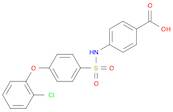 4-((4-(2-Chlorophenoxy)phenyl)sulfonamido)benzoic acid