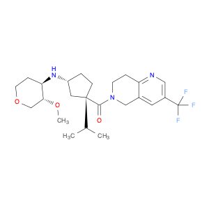 ((1S,3R)-1-Isopropyl-3-(((3S,4R)-3-methoxytetrahydro-2H-pyran-4-yl)amino)cyclopentyl)(3-(trifluoro…