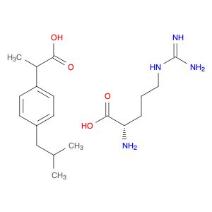 (S)-2-Amino-5-guanidinopentanoic acid compound with 2-(4-isobutylphenyl)propanoic acid (1:1)