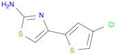 2-ThiazolaMine, 4-(4-chloro-2-thienyl)-