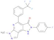 2-(4-fluorophenyl)-6-methyl-4-(3-(trifluoromethyl)phenyl)-1,2-dihydrodipyrazolo[3,4-b