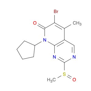 6-Bromo-8-cyclopentyl-5-methyl-2-(methylsulfinyl)pyrido[2,3-d]pyrimidin-7(8H)-one