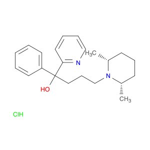 4-[(2R,6S)-2,6-dimethyl-1-piperidyl]-1-phenyl-1-pyridin-2-yl-butan-1-o l hydrochloride