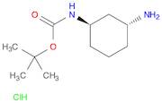 Carbamic acid, [(1R,3R)-3-aminocyclohexyl]-, 1,1-dimethylethyl ester, rel- (9CI)