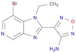 4-(7-Bromo-1-ethyl-1H-imidazo[4,5-c]pyridin-2-yl)-furazan-3-ylamine