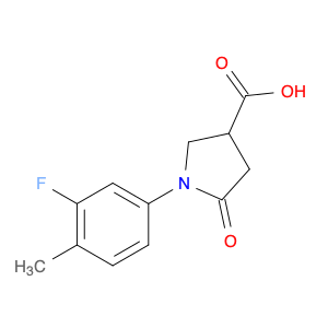 1-(3-FLUORO-4-METHYLPHENYL)-5-OXOPYRROLIDINE-3-CARBOXYLIC ACID