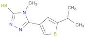 5-(5-Isopropylthiophen-3-yl)-4-methyl-4H-1,2,4-triazole-3-thiol