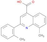 8-METHYL-2-(2-METHYLPHENYL)QUINOLINE-4-CARBOXYLICACID