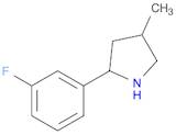 Pyrrolidine, 2-(3-fluorophenyl)-4-methyl- (9CI)