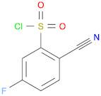 2-cyano-5-fluorobenzene-1-sulfonyl chloride