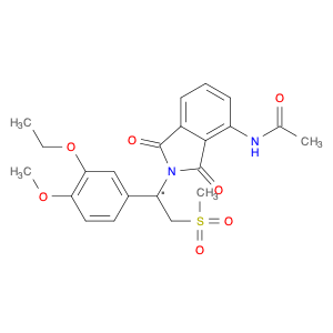 (R)-N-(2-(1-(3-Ethoxy-4-methoxyphenyl)-2-(methylsulfonyl)ethyl)-1,3-dioxoisoindolin-4-yl)acetamide