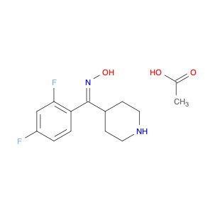 (Z)-(2,4-Difluorophenyl)(piperidin-4-yl)methanone O-acetyl oxime