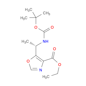 TERT-BUTYL (S)-1-(4-(ETHOXYCARBONYL)OXAZOL-5-YL)ETHYLCARBAMATE