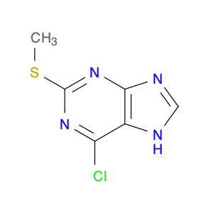 6-chloro-2-(methylthio)-7H-purine