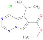 ETHYL 4-CHLORO-5-ISOPROPYLPYRROLO[2,1-F][1,2,4]TRIAZINE-6-CARBOXYLATE