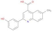 2-(3-HYDROXY-PHENYL)-6-METHYL-QUINOLINE-4-CARBOXYLIC ACID