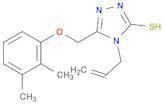 4-Allyl-5-((2,3-dimethylphenoxy)methyl)-4H-1,2,4-triazole-3-thiol