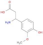 3-Amino-3-(4-hydroxy-3-methoxyphenyl)propionic acid