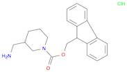 9H-fluoren-9-ylmethyl 3-(aminomethyl)piperidine-1-carboxylate hydrochloride