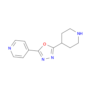 4-[5-(piperidin-4-yl)-1,3,4-oxadiazol-2-yl]pyridine