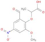 2-(2-formyl-6-methoxy-4-nitrophenoxy)propanoic acid