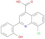 8-CHLORO-2-(2-HYDROXY-PHENYL)-QUINOLINE-4-CARBOXYLIC ACID