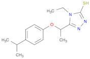 4-Ethyl-5-(1-(4-isopropylphenoxy)ethyl)-4H-1,2,4-triazole-3-thiol