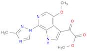 1H-Pyrrolo[2,3-c]pyridine-3-acetic acid, 4-Methoxy-7-(3-Methyl-1H-1,2,4-triazol-1-yl)-α-oxo-, Me...