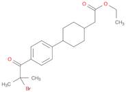 4-[4-(2-BROMO-2-METHYL-1-OXOPROPYL)PHENYL]-CYCLOHEXANEACETIC ACID ETHYL ESTER