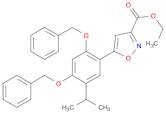 3-Isoxazolecarboxylic acid, 5-[5-(1-Methylethyl)-2,4-bis(phenylMethoxy)phenyl]-, ethyl ester