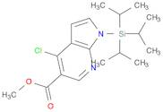 1H-Pyrrolo[2,3-b]pyridine-5-carboxylic acid, 4-chloro-1-[tris(1-methylethyl)silyl]-, methyl ester