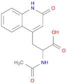 2-Acetylamino-3-(2-quinolon-4-yl)propionic acid