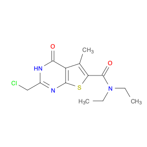 2-(Chloromethyl)-N,N-diethyl-5-methyl-4-oxo-3,4-dihydrothieno[2,3-d]pyrimidine-6-carboxamide