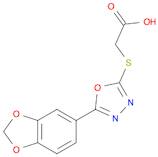 {[5-(1,3-BENZODIOXOL-5-YL)-1,3,4-OXADIAZOL-2-YL]THIO}ACETIC ACID