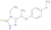 4-ethyl-5-[1-(4-methoxyphenoxy)ethyl]-4H-1,2,4-triazole-3-thiol