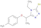 4-Ethyl-5-(1-(p-tolyloxy)ethyl)-4H-1,2,4-triazole-3-thiol