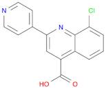 8-CHLORO-2-PYRIDIN-4-YLQUINOLINE-4-CARBOXYLIC ACID