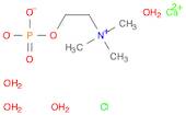 Calcium 2-(trimethylammonio)ethyl phosphate chloride tetrahydrate