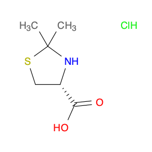 4-Thiazolidinecarboxylic acid, 2,2-dimethyl-, hydrochloride, (R)-