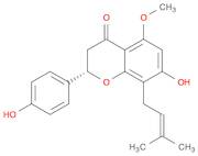 4H-1-Benzopyran-4-one,2,3-dihydro-7-hydroxy-2-(4-hydroxyphenyl)-5-methoxy-8-(3-methyl-2-butenyl)...