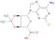 2-CHLORO-9-(2-3-O-ISOPROPYLIDENE-β-D-RIBOFURANOSYLURONIC ACID)ADENINE