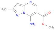 Pyrazolo[1,5-a]pyrimidine-6-carboxylic acid, 7-amino-2-methyl-, methyl ester (9CI)