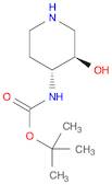 Carbamic acid, [(3R,4R)-3-hydroxy-4-piperidinyl]-, 1,1-dimethylethyl ester (9CI)