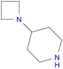 Piperidine, 4-(1-azetidinyl)- (9CI)