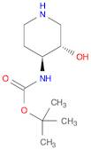 Carbamic acid, [(3S,4S)-3-hydroxy-4-piperidinyl]-, 1,1-dimethylethyl ester (9CI)