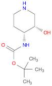 Carbamic acid, [(3S,4R)-3-hydroxy-4-piperidinyl]-, 1,1-dimethylethyl ester (9CI)