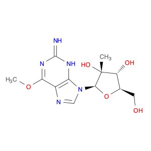 (2R,3R,4R,5R)-2-(2-Amino-6-methoxy-9H-purin-9-yl)-5-(hydroxymethyl)-3-methyltetrahydrofuran-3,4-di…